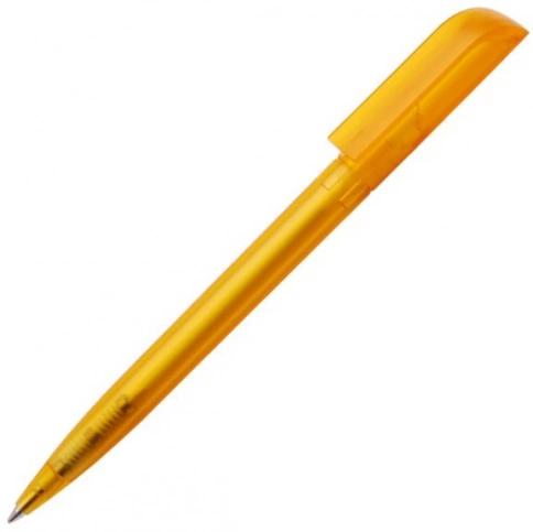 Ручка пластиковая шариковая Carolina Frost, тёмно-жёлтая фото 1