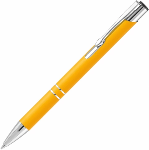 Ручка металлическая шариковая Vivapens KOSKO SOFT, жёлтая фото 1