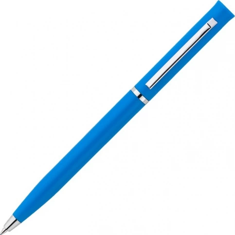 Ручка пластиковая шариковая Vivapens EUROPA, голубая фото 3