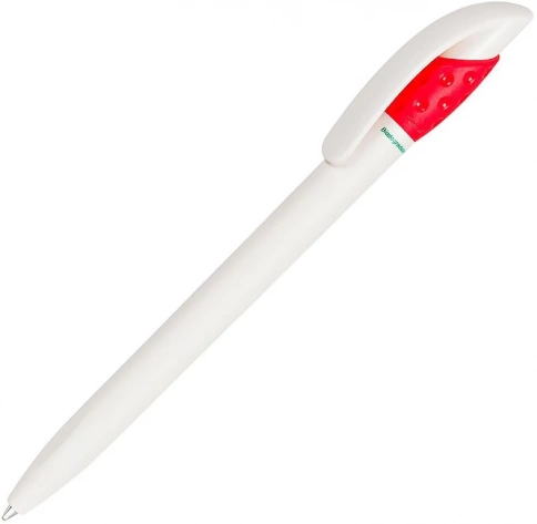 Шариковая ручка Lecce Pen GOLF GREEN, белая с красным фото 1