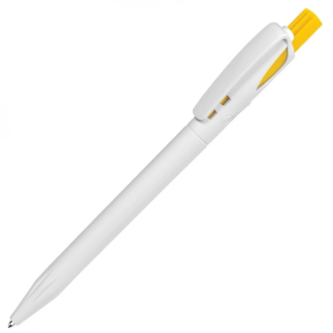 Шариковая ручка Lecce Pen TWIN WHITE, бело-жёлтая фото 2