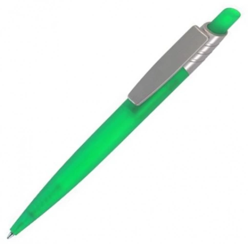 Шариковая ручка Dreampen Dream SoftTouch Silver, зелёная фото 1