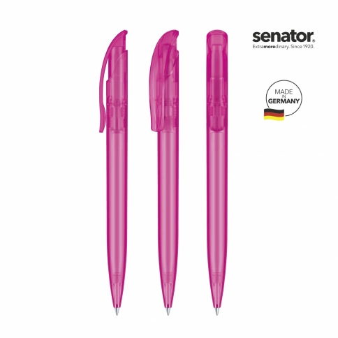 Шариковая ручка Senator Challenger Frosted, розовая фото 4