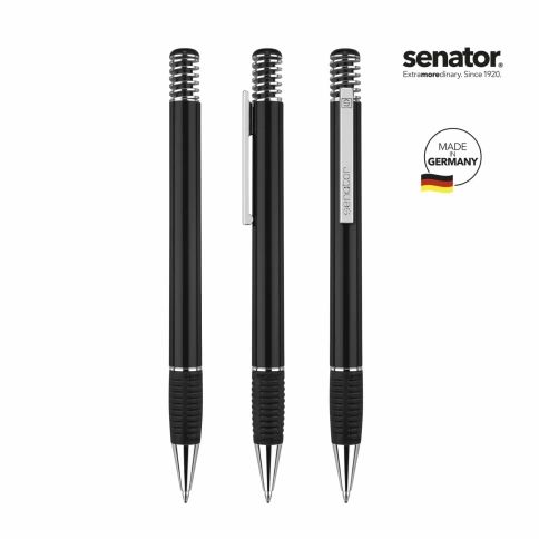 Шариковая ручка Senator Soft Spring, чёрная фото 2