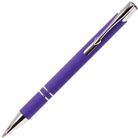 Ручка металлическая шариковая Z-PEN, COSMO Soft Touch, фиолетовая фото 2