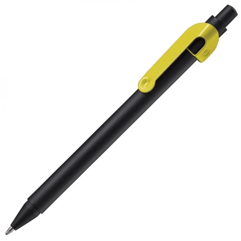 Ручка металлическая шариковая B1 Snake, чёрная с жёлтым фото 1