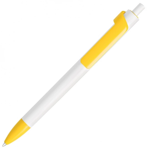 Шариковая ручка Lecce Pen FORTE, бело-жёлтая фото 1