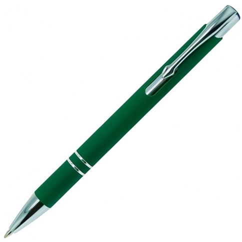 Ручка металлическая шариковая Z-PEN, COSMO Soft Touch, тёмно-зелёная фото 2
