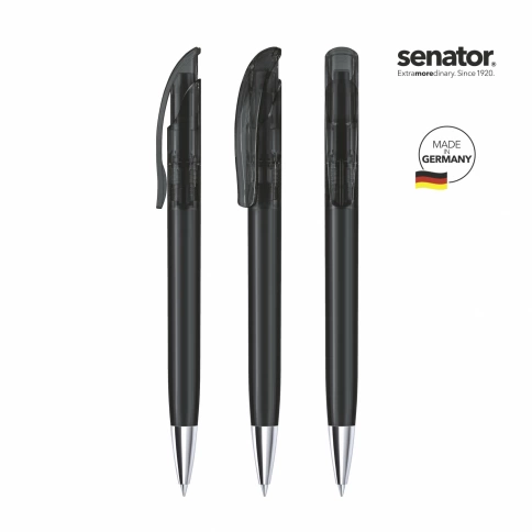 Шариковая ручка Senator Challenger XL Clear, чёрная фото 2
