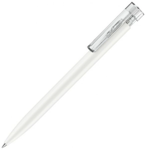 Шариковая ручка Senator Liberty Polished Soft Touch Clip Clear, белая фото 1
