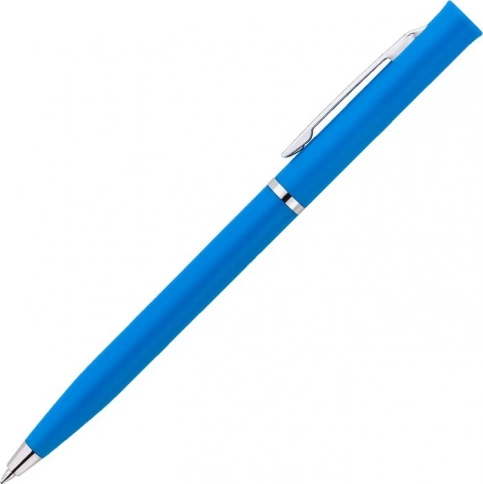 Ручка пластиковая шариковая Vivapens EUROPA, голубая фото 2