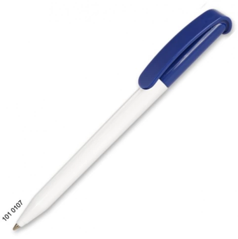 Ручка пластиковая шариковая Grant Automat Classic Mix, белая с тёмно-синим фото 1
