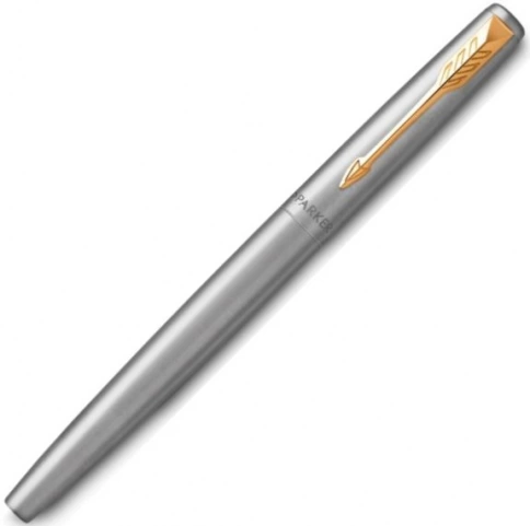 Ручка перьевая Parker Jotter Core F691 (2030948) Stainless Steel GT M перо сталь нержавеющая подар.кор. фото 2