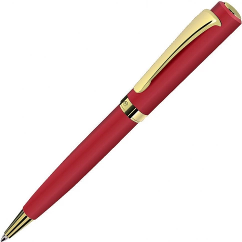 Ручка металлическая шариковая B1 Viscount, красная с золотистым фото 1
