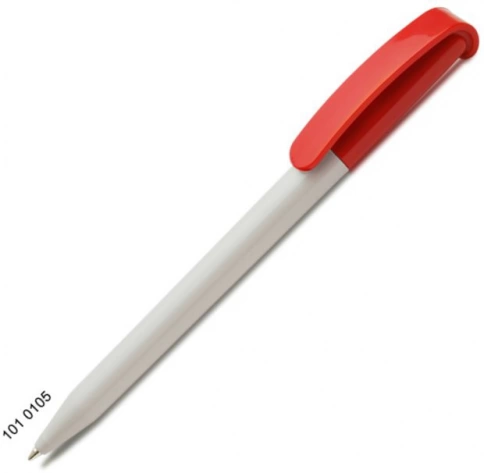 Ручка пластиковая шариковая Grant Automat Classic Mix, белая с красным фото 1