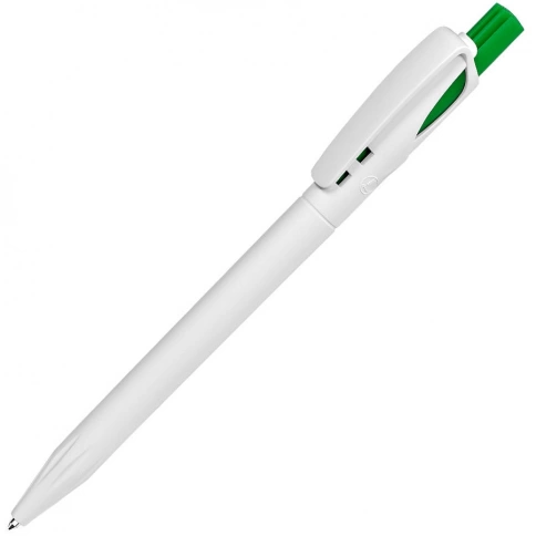 Шариковая ручка Lecce Pen TWIN WHITE, бело-зелёная фото 1