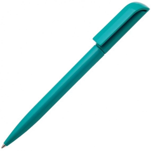 Ручка пластиковая шариковая Carolina Solid, цвета морской волны фото 1