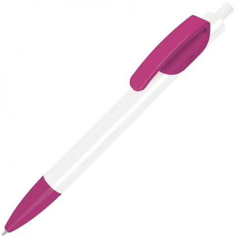 Шариковая ручка Lecce Pen TRIS, белая с розовым фото 1