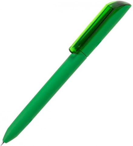Шариковая ручка MAXEMA FLOW PURE, зеленая с прозрачным фото 1