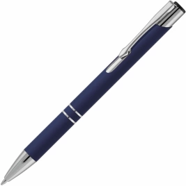 Ручка металлическая шариковая Vivapens KOSKO SOFT, тёмно-синяя