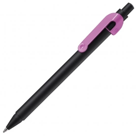 Ручка металлическая шариковая B1 Snake, чёрная с розовым