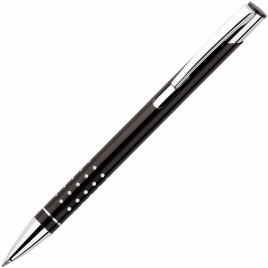 Ручка металлическая шариковая Vivapens Veno Rubber, чёрная
