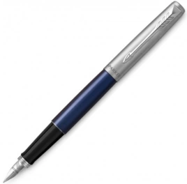 Ручка перьевая Parker Jotter Core F63 (2030950) Royal Blue CT M перо сталь нержавеющая подар.кор.