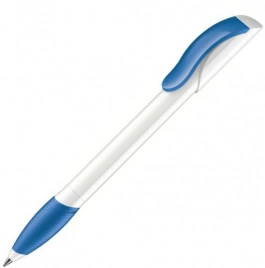 Шариковая ручка Senator Hattrix Soft Polished Basic Soft grip zone, голубая