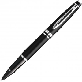 Ручка роллер Waterman Expert 3 (S0951880) Matte Black CT F черные чернила подар.кор.