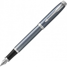 Ручка перьевая Parker IM Core F321 (1931648) Light Blue Grey CT F перо сталь нержавеющая подар.кор., серая