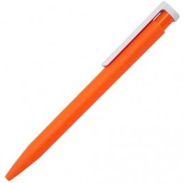 Ручка пластиковая шариковая Stanley Soft, оранжевая с белым