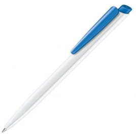 Шариковая ручка Senator Dart Basic Polished, белая с голубым