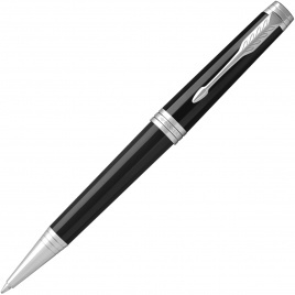 Ручка шариковая Parker Premier K560 Lacque (1931416) Black CT M черные чернила подар.кор.