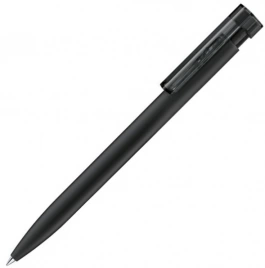 Шариковая ручка Senator Liberty Polished Soft Touch Clip Clear, чёрная