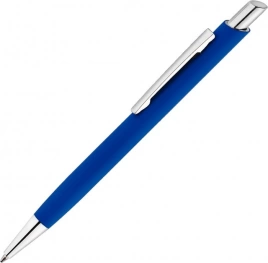 Ручка металлическая шариковая Vivapens ELFARO SOFT, синяя с серебристым
