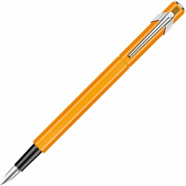 Ручка перьевая Carandache Office 849 Fluo (840.030) оранжевый флуоресцентный M перо сталь нержавеющая подар.кор.