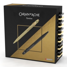 Ручка шариковая Carandache 849 Black code & Sparkle (CC0849.019) ассорти дисплей (20шт)
