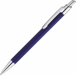 Ручка металлическая шариковая Vivapens Tikko, тёмно-синяя
