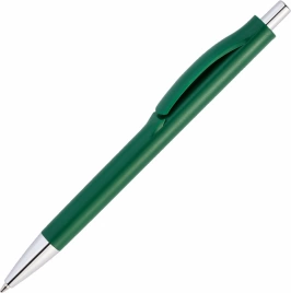 Ручка пластиковая шариковая Vivapens IGLA CHROME, зелёная