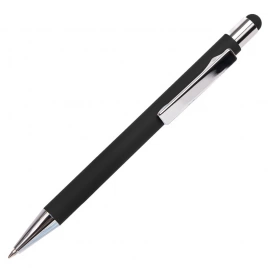 Ручка металлическая шариковая B1 FACTOR TOUCH со стилусом, чёрная