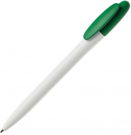 Шариковая ручка MAXEMA BAY, белая с зеленым