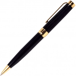 Ручка металлическая шариковая Z-PEN, DIPLOMAT, чёрная с золотистыми деталями