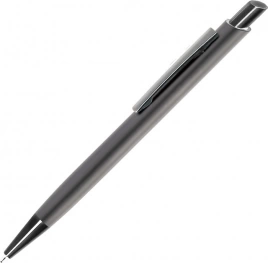 Ручка металлическая шариковая Vivapens ELFARO SOFT, графитовая с черным