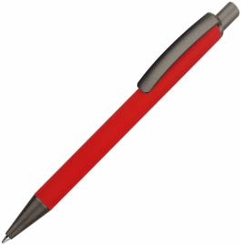 Ручка металлическая шариковая Vivapens KIVI SOFT, красная