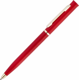 Ручка пластиковая шариковая Vivapens EUROPA GOLD, красная