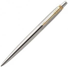 Ручка шариковая Parker Jotter Core K691 (1953182) Stainless Steel GT M синие чернила подар.кор.