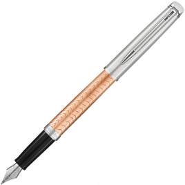 Ручка перьевая Waterman Hemisphere Deluxe (2043233) Rose Wave CT F перо сталь нержавеющая подар.кор.