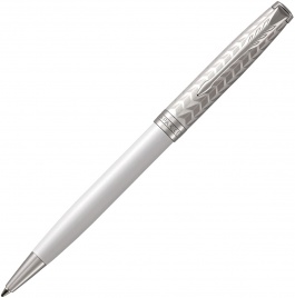 Ручка шариковая Parker Sonnet Premium K540 (1931550) Metal&Pearl PGT CT M черные чернила подар.кор.