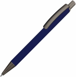 Ручка металлическая шариковая Vivapens KIVI SOFT, тёмно-синяя