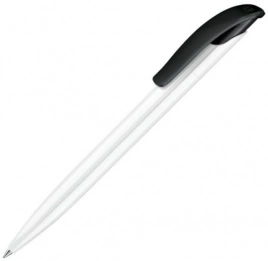 Шариковая ручка Senator Challenger Basic Polished, белая с чёрным